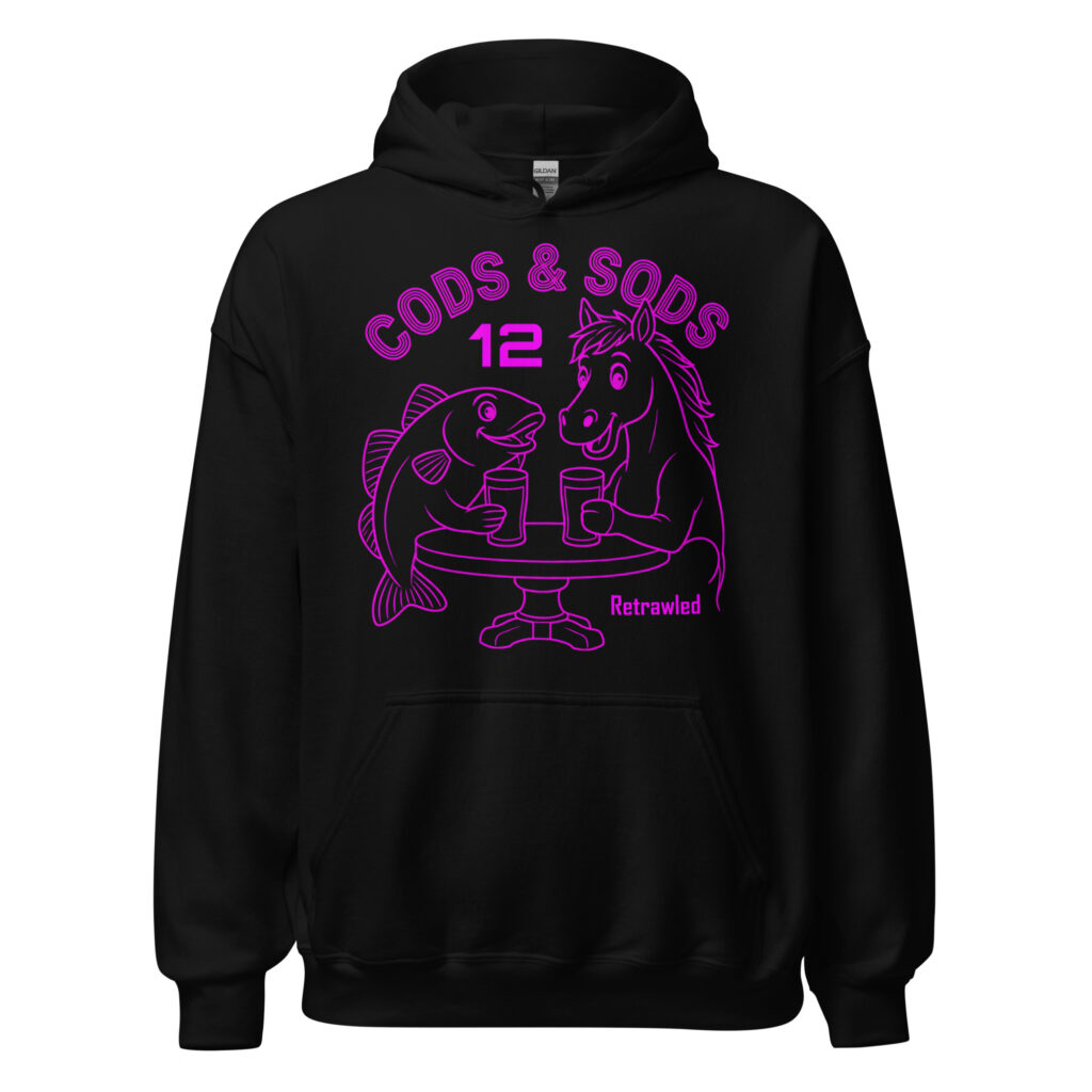 Cods & Sods 12 Hoodie (Pink Print)