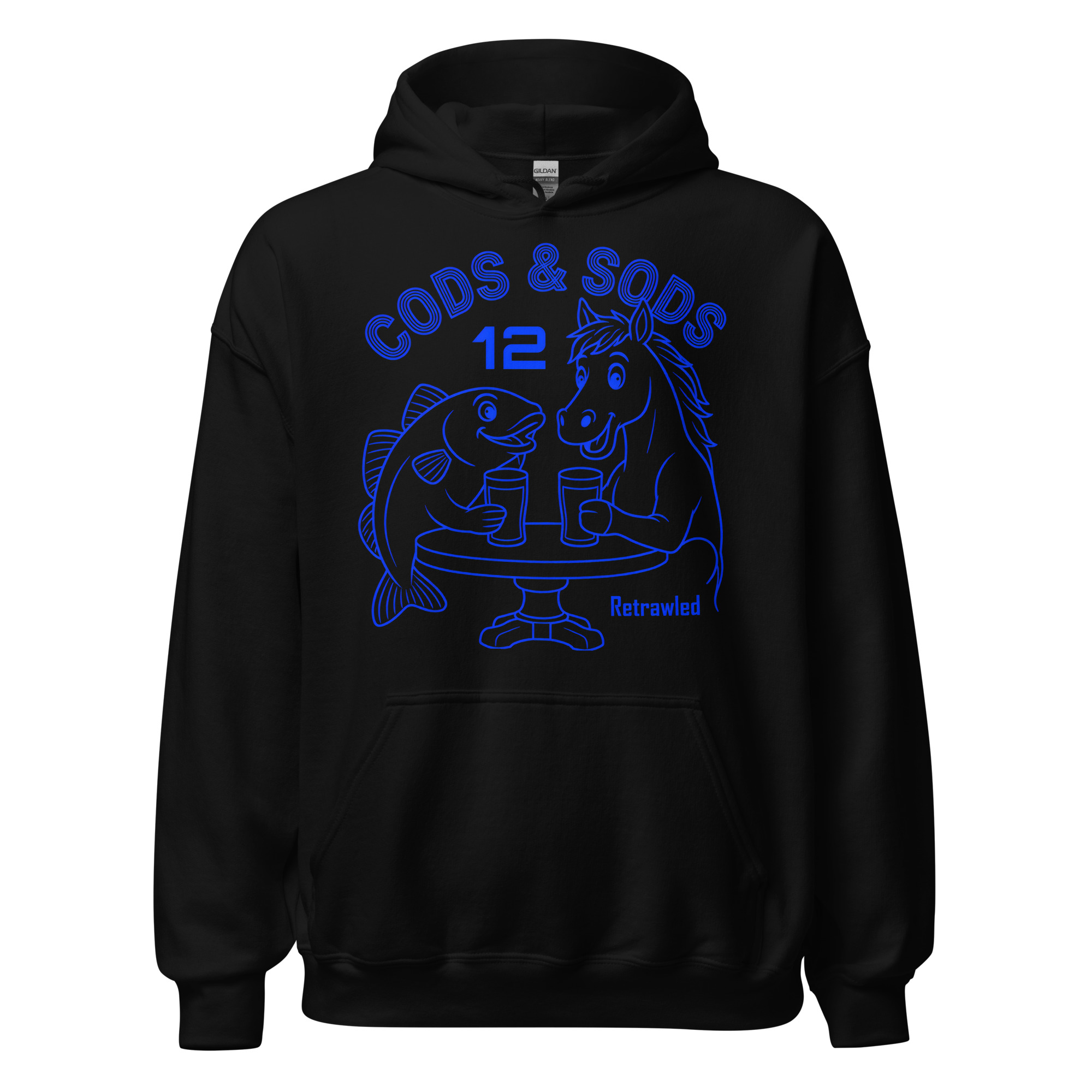 Cods & Sods 12 Hoodie (Blue Print) - Image 2
