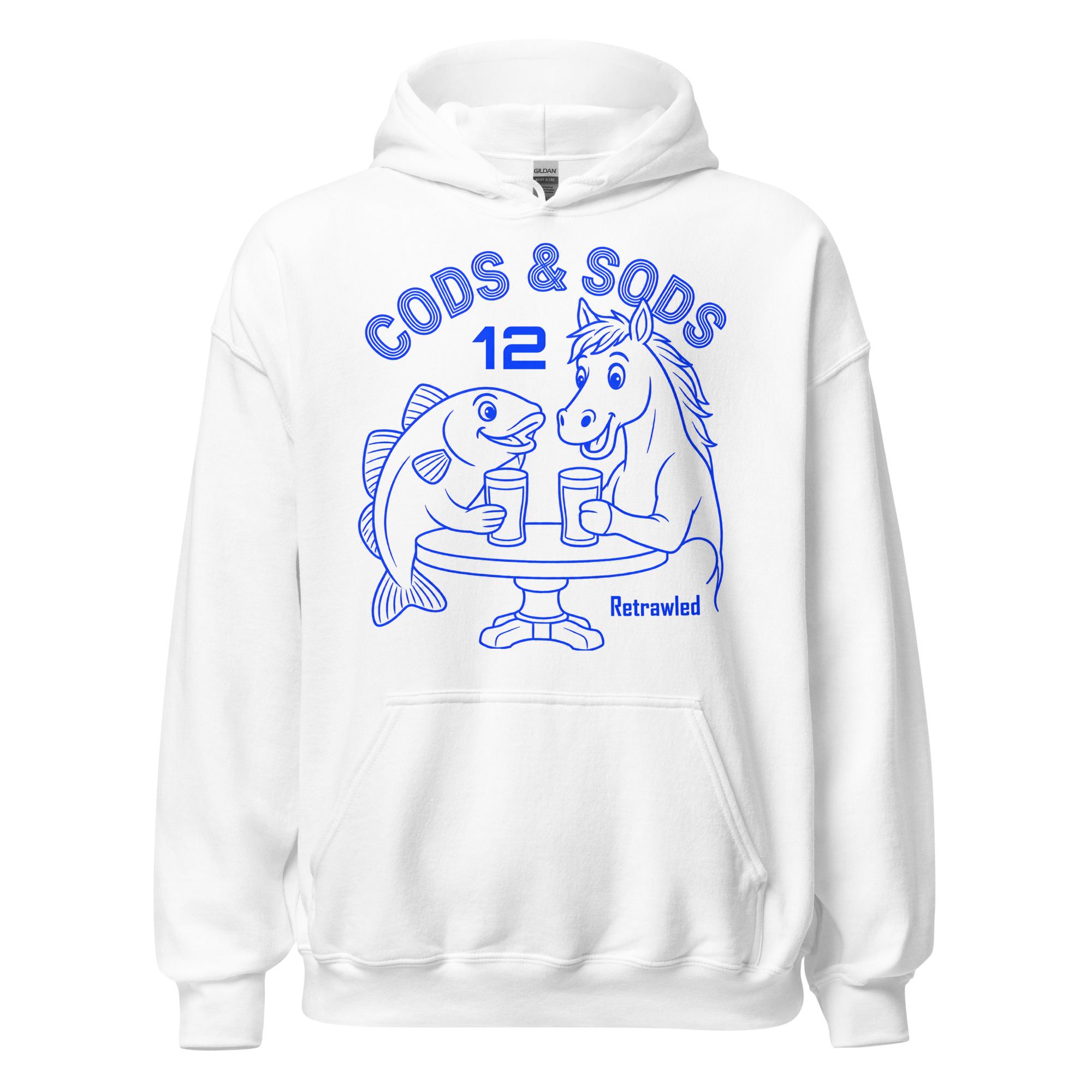Cods & Sods 12 Hoodie (Blue Print) - Image 3